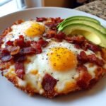Air Fryer Breakfast Pizza with Bacon & Avocado