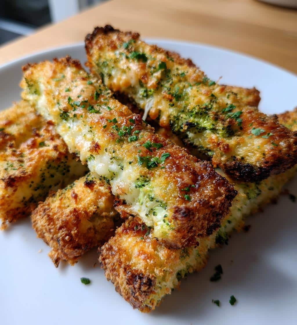 Air Fryer Broccoli & Cheddar Sticks