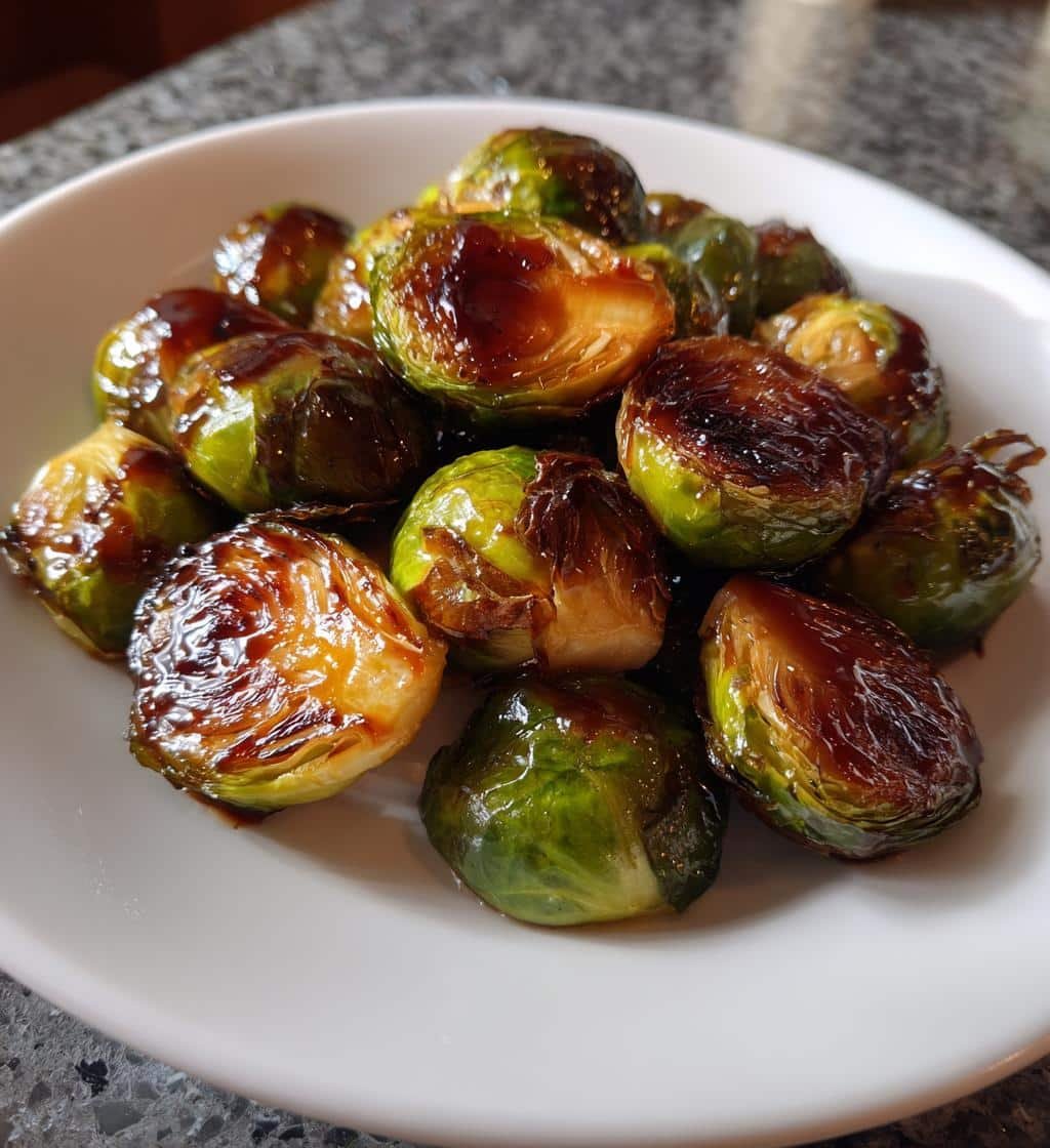 Crispy Air Fryer Brussels Sprouts Balsamic Glaze in 20 Minutes 4 Air Fryer Brussels Sprouts Balsamic Glaze - detail 1