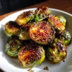 Air Fryer Brussels Sprouts Balsamic Glaze