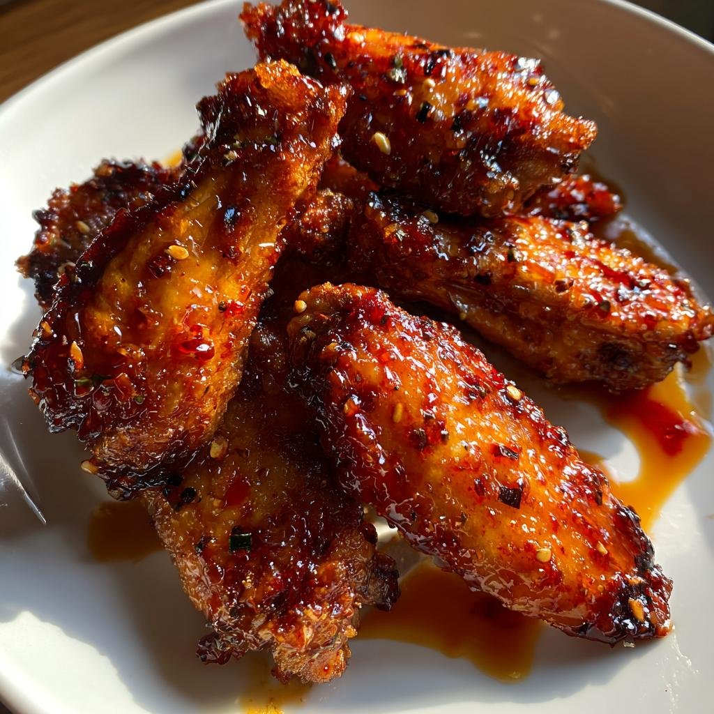 Air Fryer Buffalo Wings Teriyaki