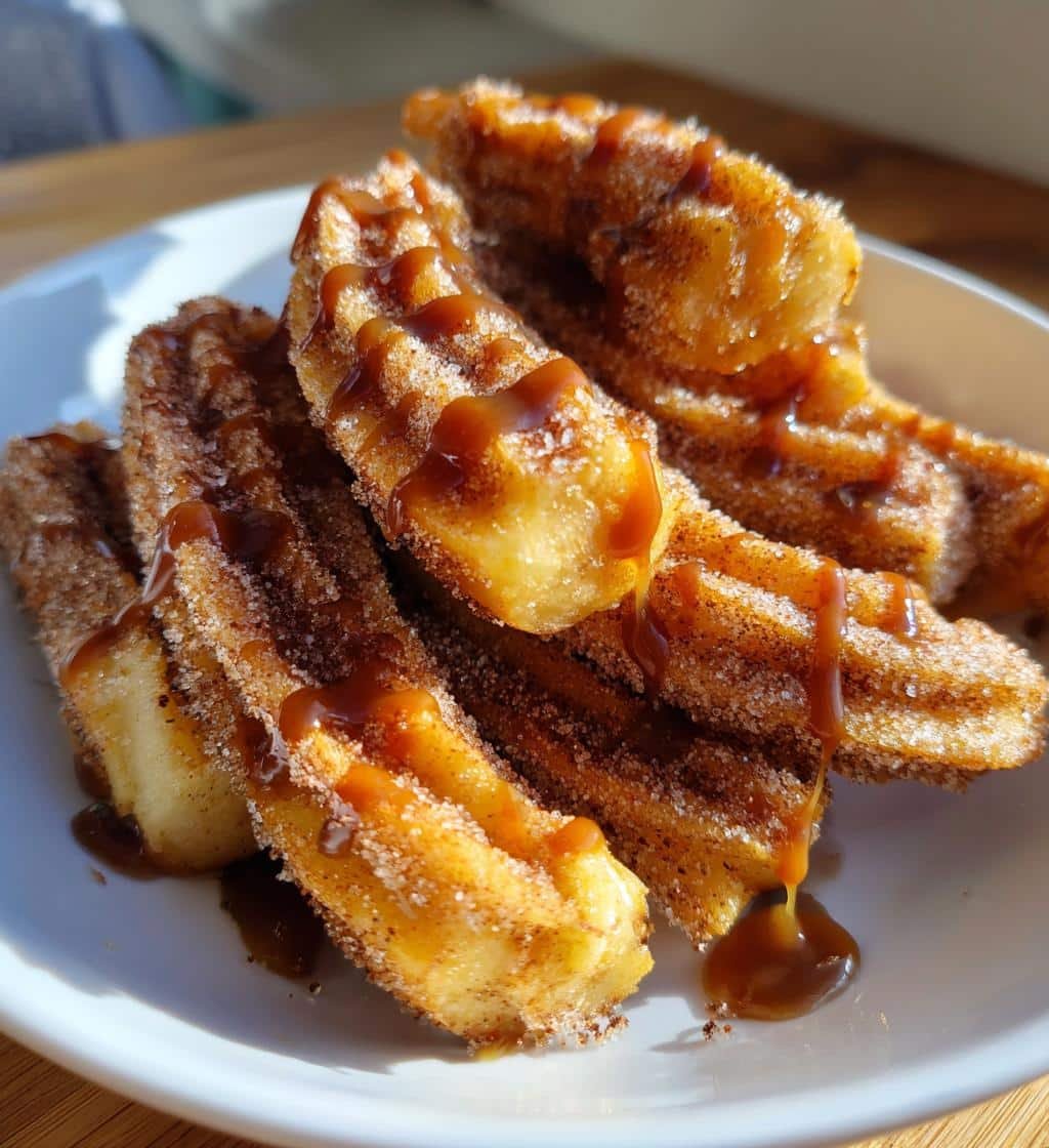 Air Fryer Caramel Apple Churros - detail 1