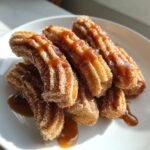 Air Fryer Caramel Apple Churros