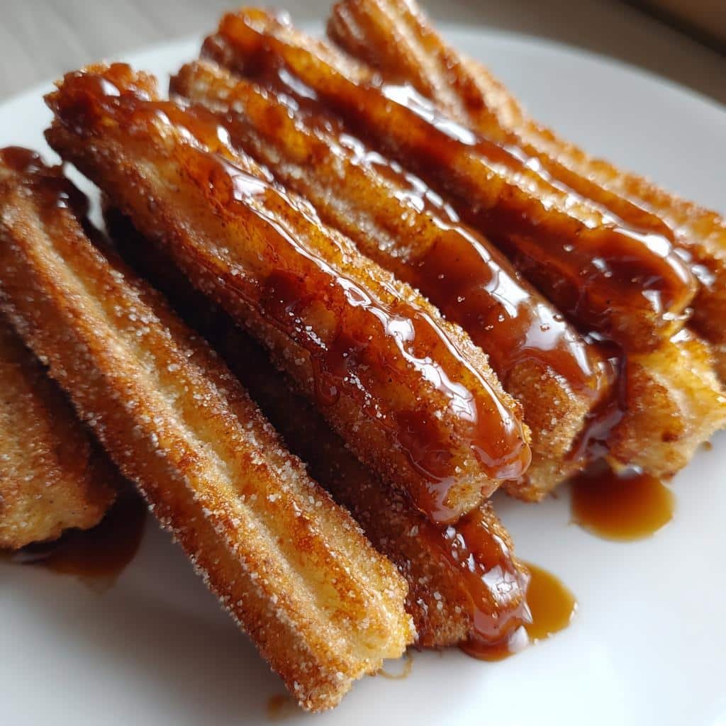 Air Fryer Caramel Dipped Churros - detail 1
