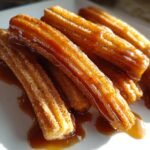Air Fryer Caramel Dipped Churros