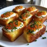 Air Fryer Caviar Toast Bites