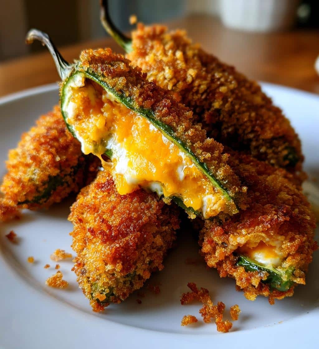 Air Fryer Cheese-Stuffed Jalapeño Poppers