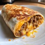 Air Fryer Cheeseburger Wraps (Crispy Tortilla)