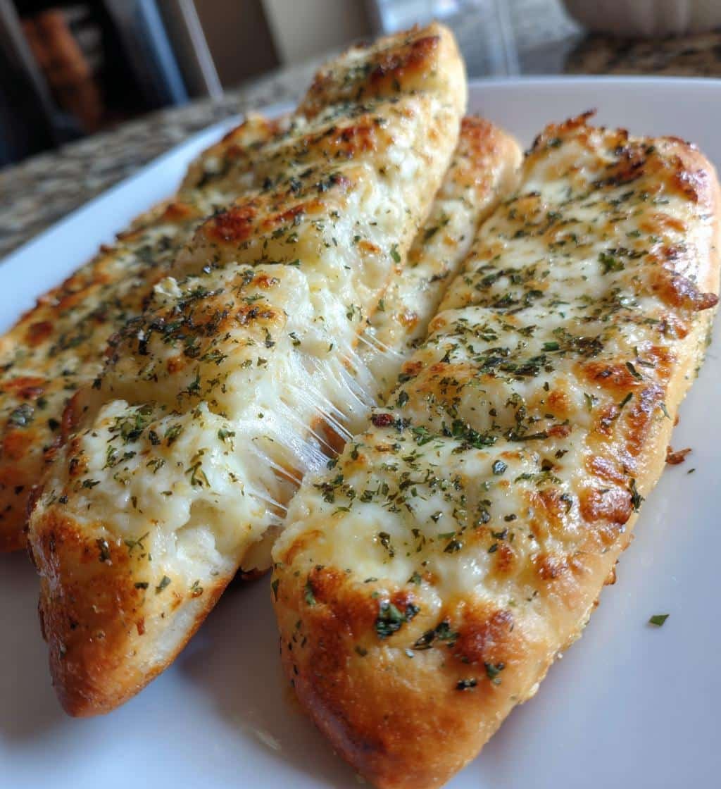 Air Fryer Cheesy Garlic Breadsticks - detail 1
