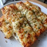 Air Fryer Cheesy Garlic Breadsticks