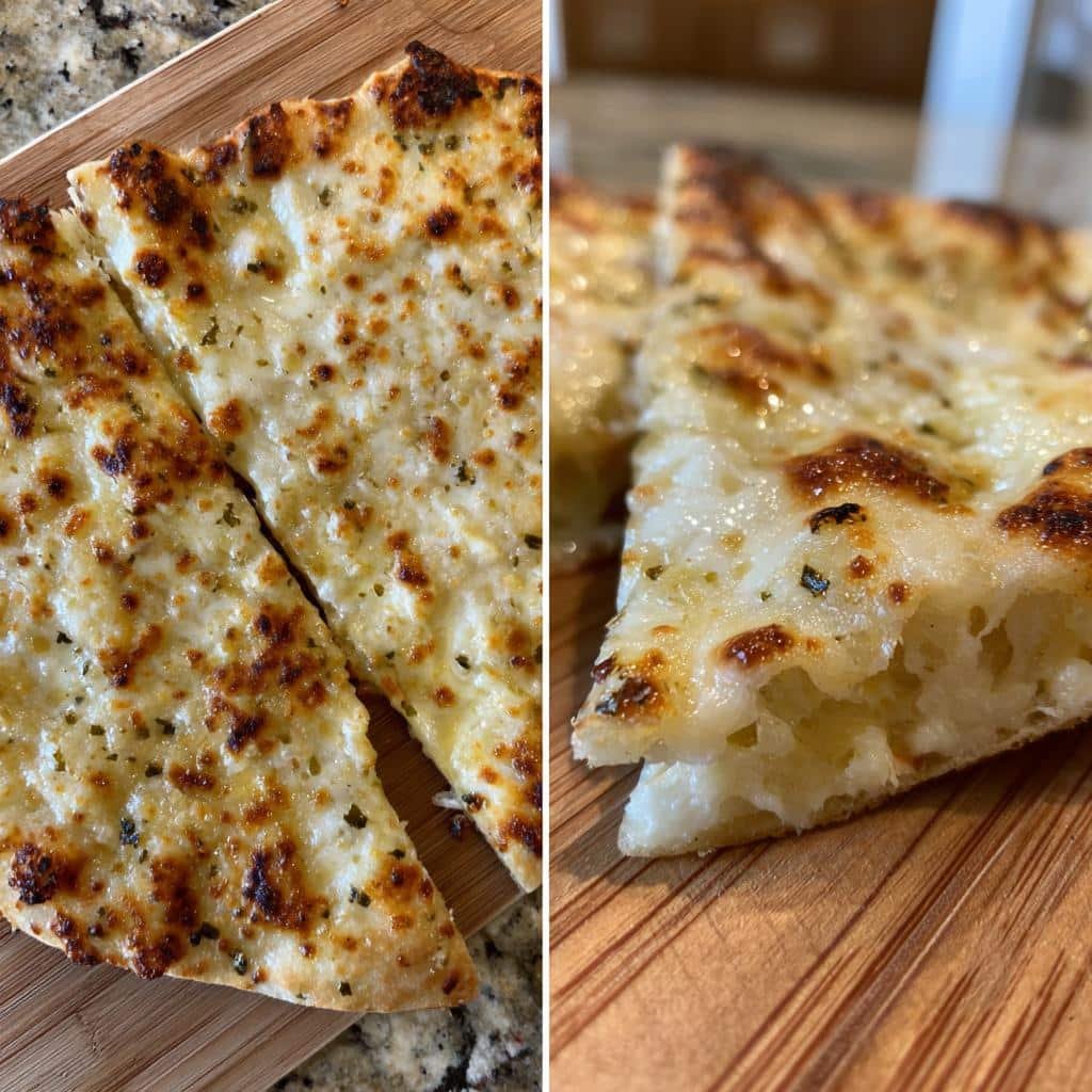Air Fryer Cheesy Tortilla Garlic Bread - detail 1