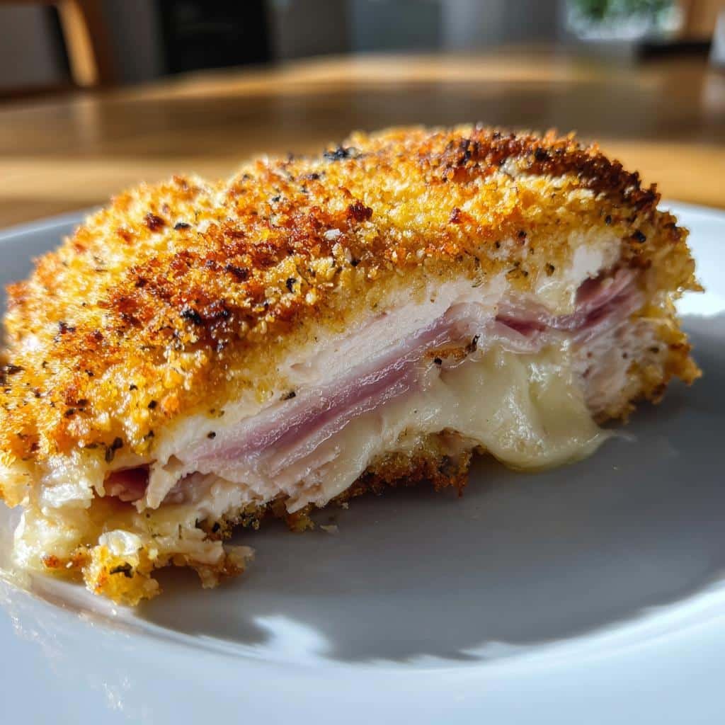 20-Minute Air Fryer Chicken Cordon Bleu Recipe (Crispy & Cheesy) 4 Air Fryer Chicken Cordon Bleu - detail 1