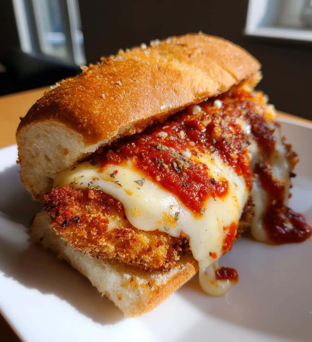 Air Fryer Chicken Parmesan Sub Sandwiches - detail 1