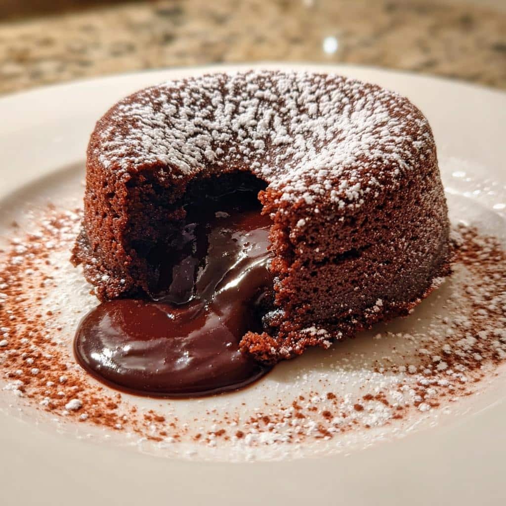 Air Fryer Chocolate Lava Cake