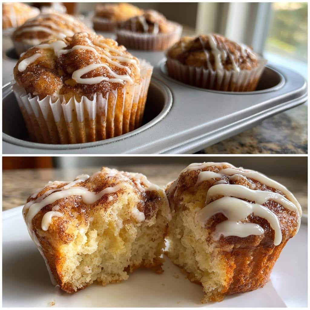 Air Fryer Cinnamon Roll Muffins