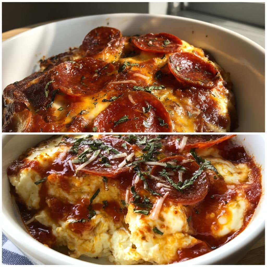 Air Fryer Cottage Cheese Pizza Bowl (Low-Carb) - detail 1