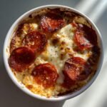 Air Fryer Cottage Cheese Pizza Bowl Pepperoni