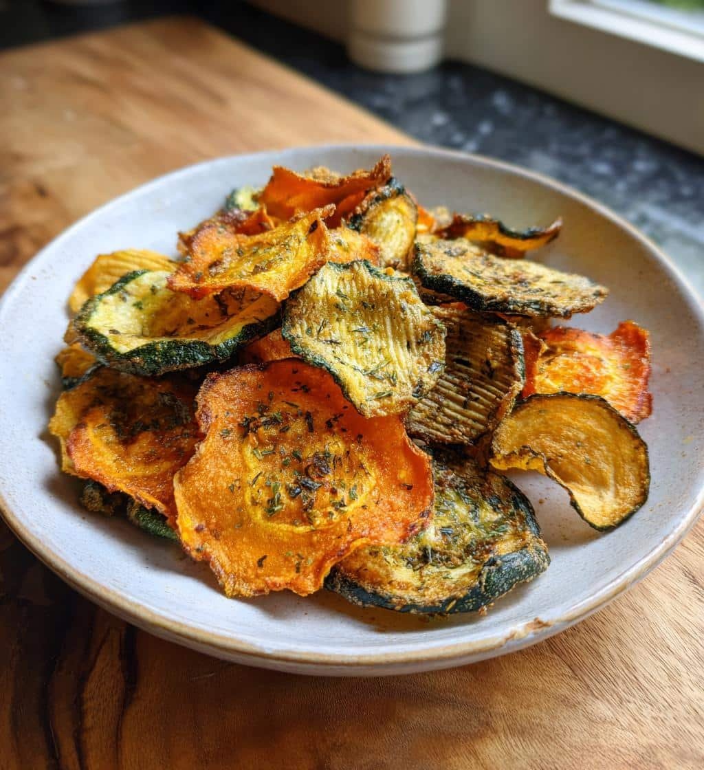 Homemade 15-Minute Air Fryer Crispy Herb Blend Vegetable Chips 4 Air Fryer Crispy Herb Blend Vegetable Chips - detail 1