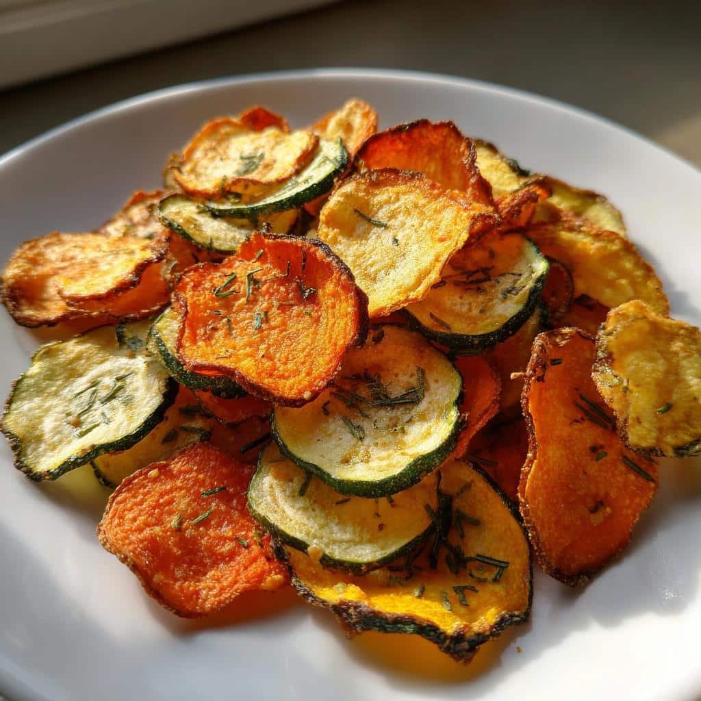 Air Fryer Crispy Herb Blend Vegetable Chips - detail 1
