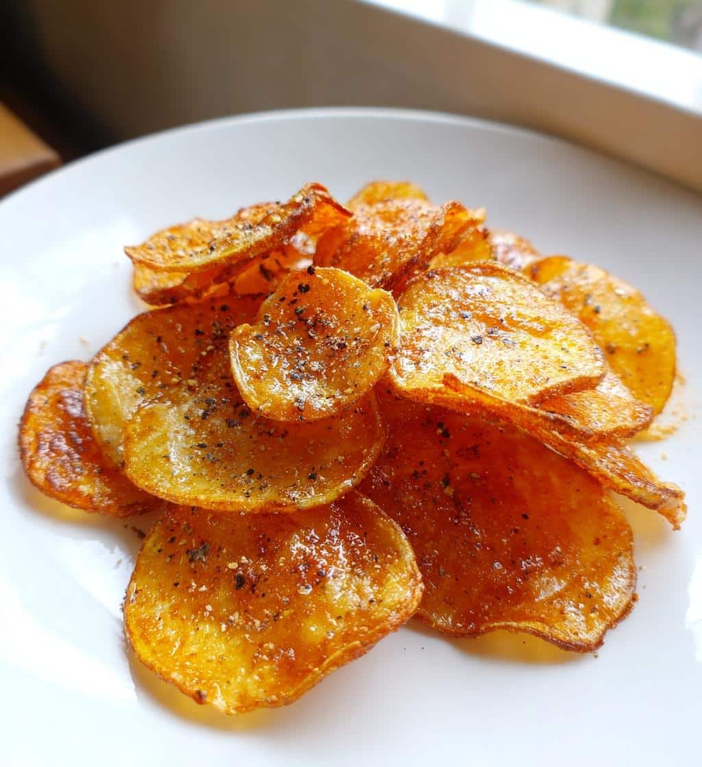 Air Fryer Crispy Maple Seasoned Potato Chips