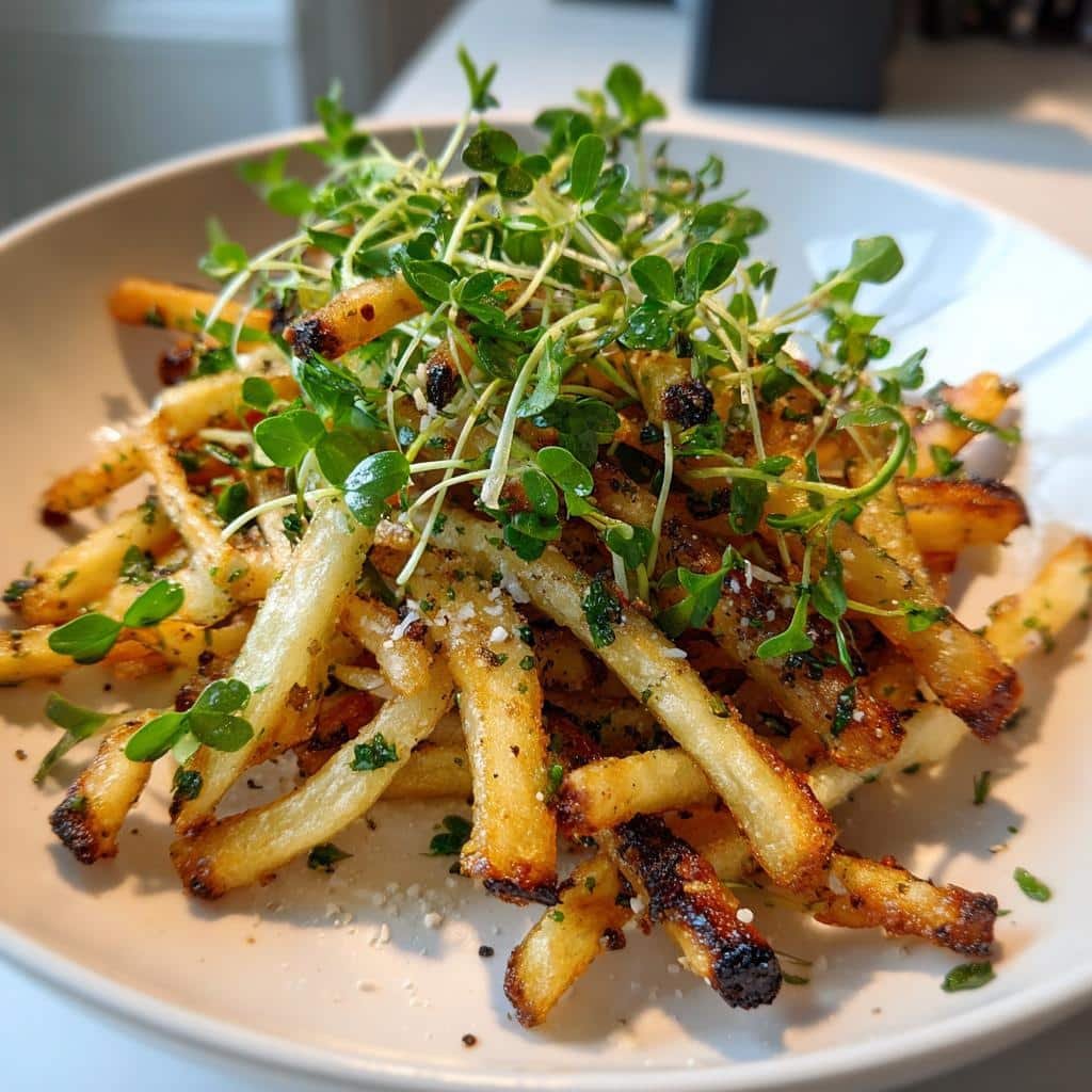 Air Fryer Crispy Microgreens Fries