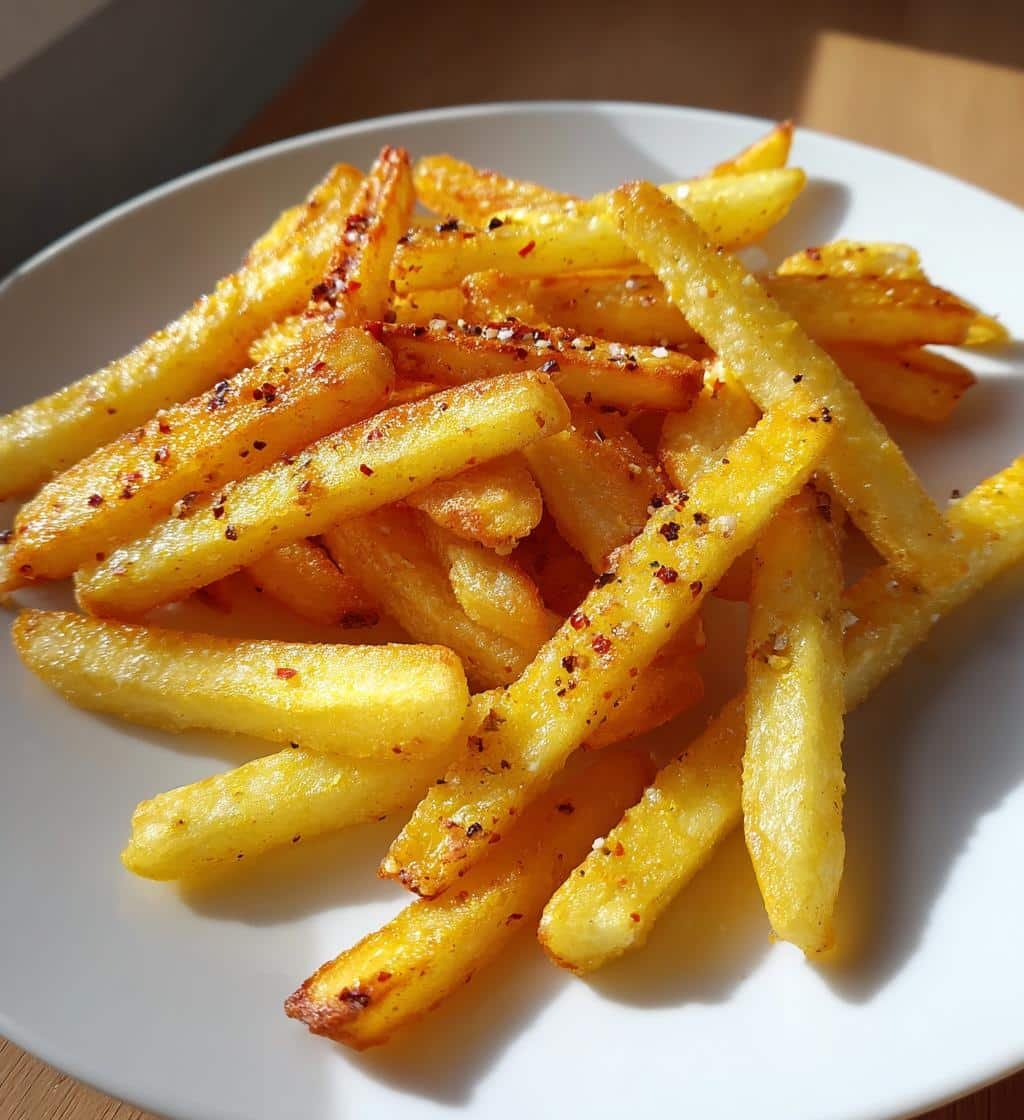 Air Fryer Crispy Saffron Potato Fries