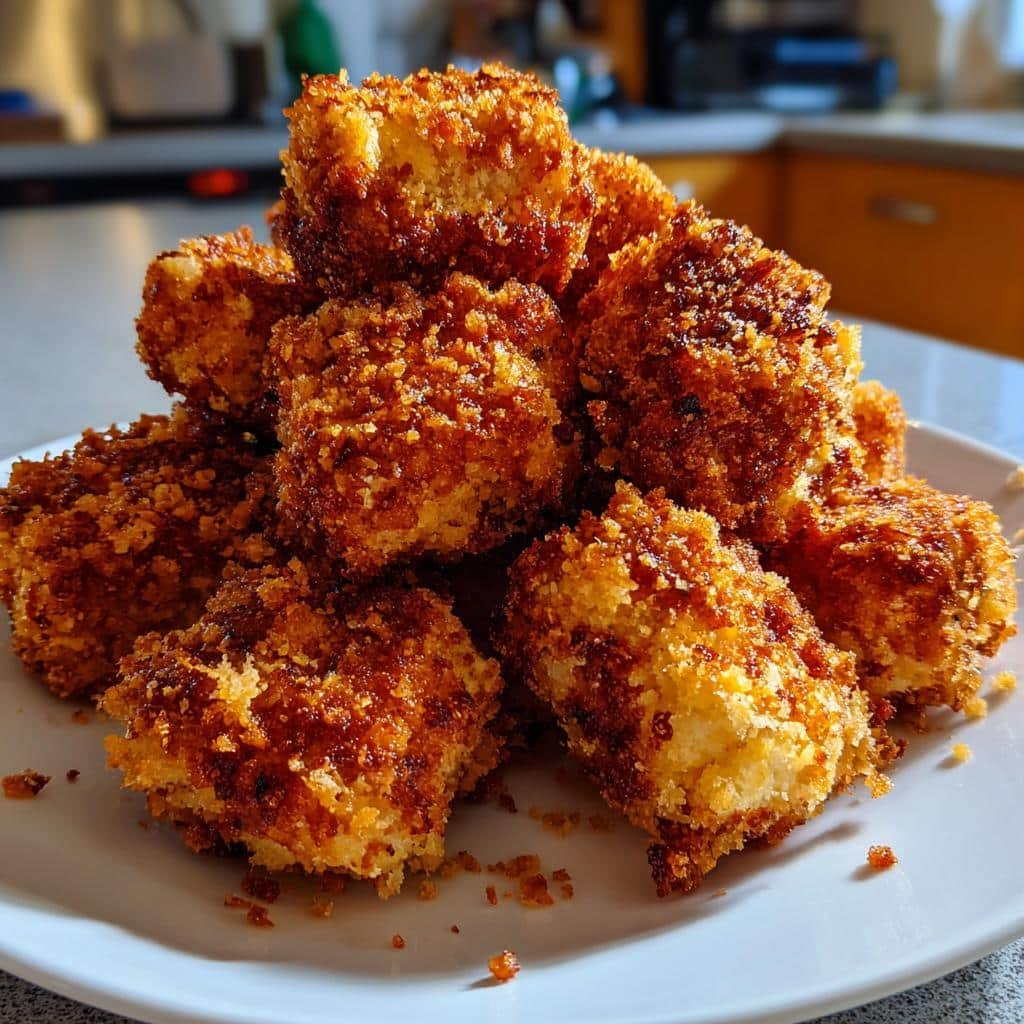 8-Minute Air Fryer Crispy Sourdough Nuggets You'll Crave 4 Air Fryer Crispy Sourdough Bread Crumb Nuggets - detail 1