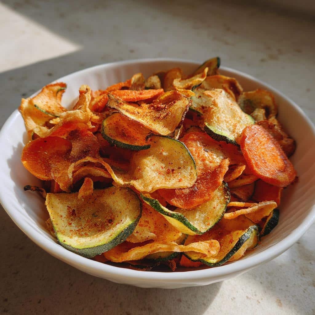 15-Minute Air Fryer Crispy Spicy Blend Vegetable Chips Perfection 4 Air Fryer Crispy Spicy Blend Vegetable Chips - detail 1