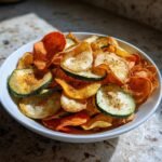 Air Fryer Crispy Spicy Blend Vegetable Chips