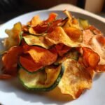 Air Fryer Crispy Spicy Blend Vegetable Chips