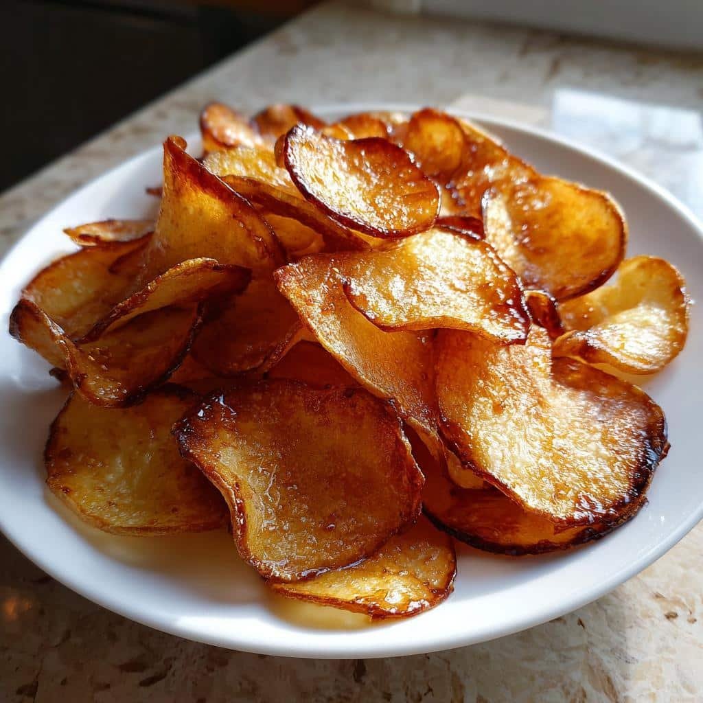 Air Fryer Crispy Teriyaki Potato Chips