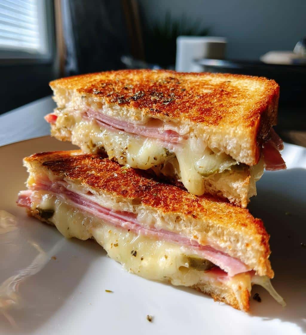 Air Fryer Cuban Grilled Cheese