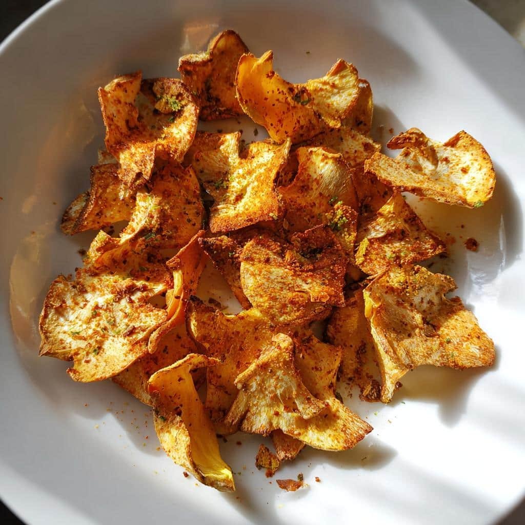 Air Fryer Cumin-Lime Jackfruit Chips - detail 1