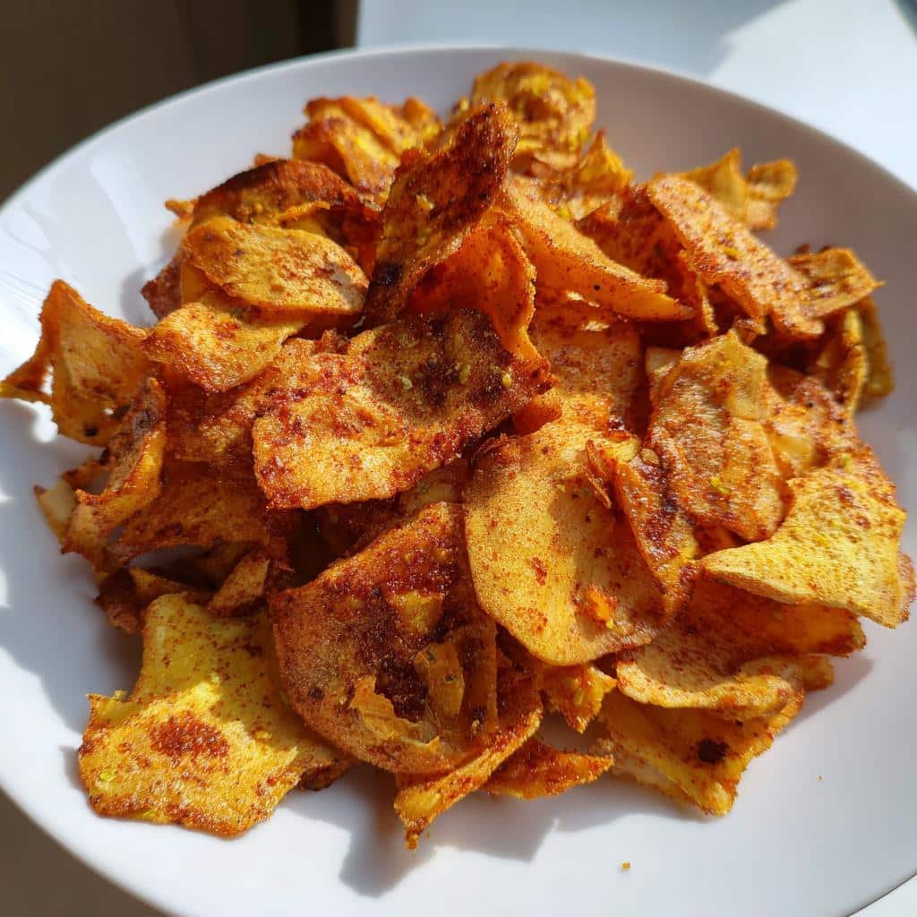 Air Fryer Cumin-Lime Jackfruit Chips