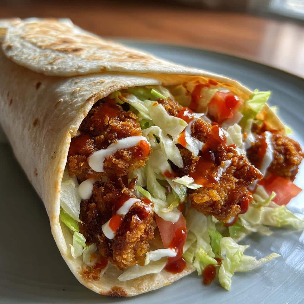 20-Minute Air Fryer Easy Crunchy Fried Chicken Wraps - Irresistible! 4 Air Fryer Easy Crunchy Fried Chicken Wraps - detail 1