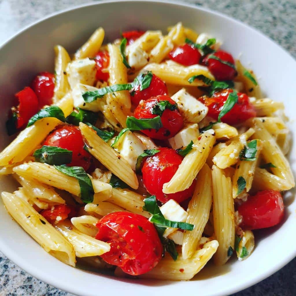 Air Fryer Fresh Caprese Pasta Salad Recipe