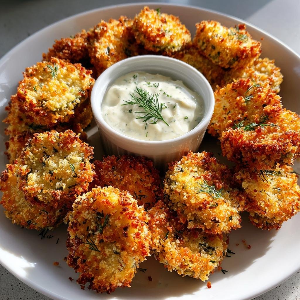 Air Fryer Fried Pickles Ranch