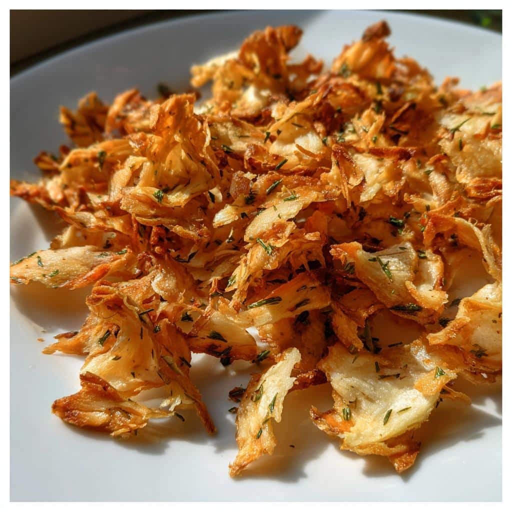 Air Fryer Garlic & Herb Jackfruit Chips - detail 1