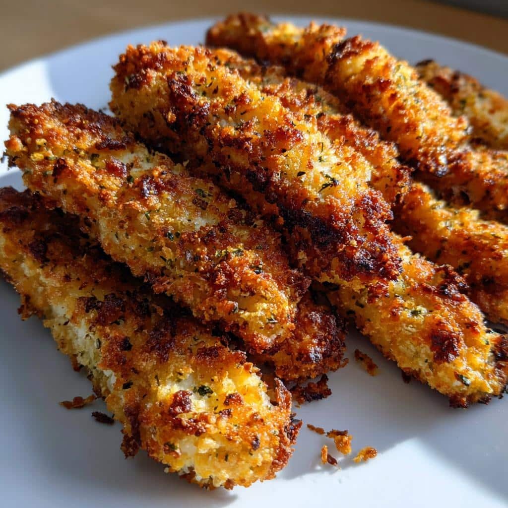 Air Fryer Garlic Parmesan Chicken Sticks