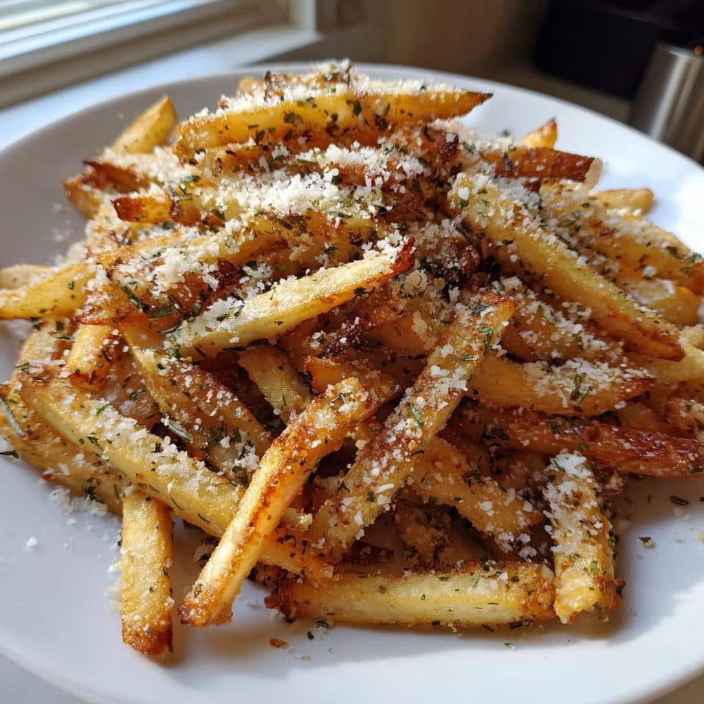 Air Fryer Garlic Parmesan Rosemary Fries