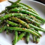 Air Fryer Green Beans Garlic Herb