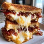 Air Fryer Grilled Cheese with Bacon Jam