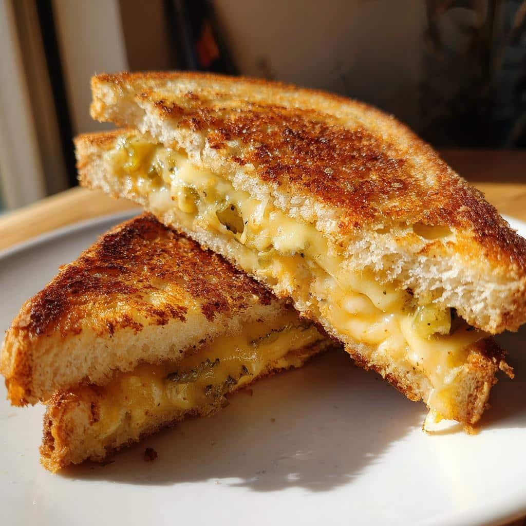 8-Minute Air Fryer Grilled Cheese with Pickles – Crispy Bliss 4 Air Fryer Grilled Cheese with Pickles - detail 1