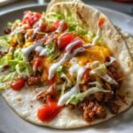 Air Fryer Ground Beef Tacos Soft Tortillas