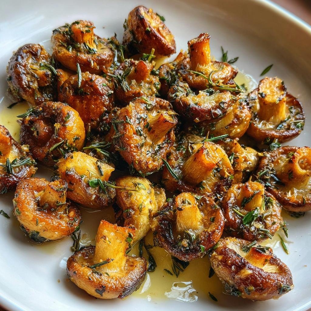Air Fryer Herb Roasted Mushrooms