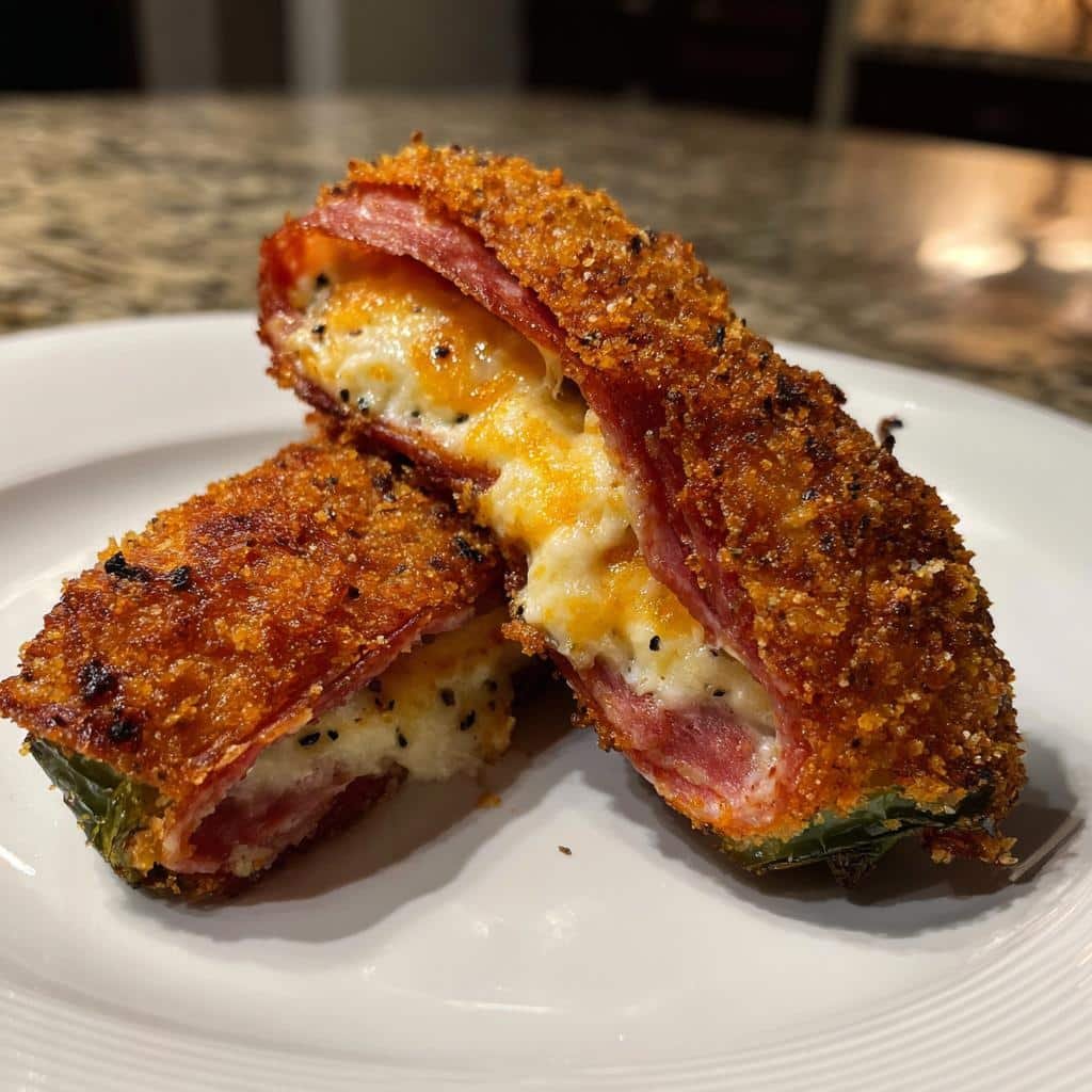 Air Fryer Homemade Jalapeño Poppers Salami Wrapped - detail 1