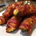 Air Fryer Homemade Jalapeño Poppers Salami Wrapped