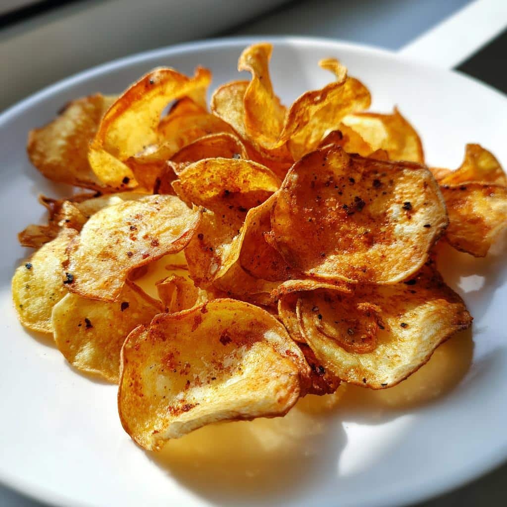 Air Fryer Homemade Lentil Chips