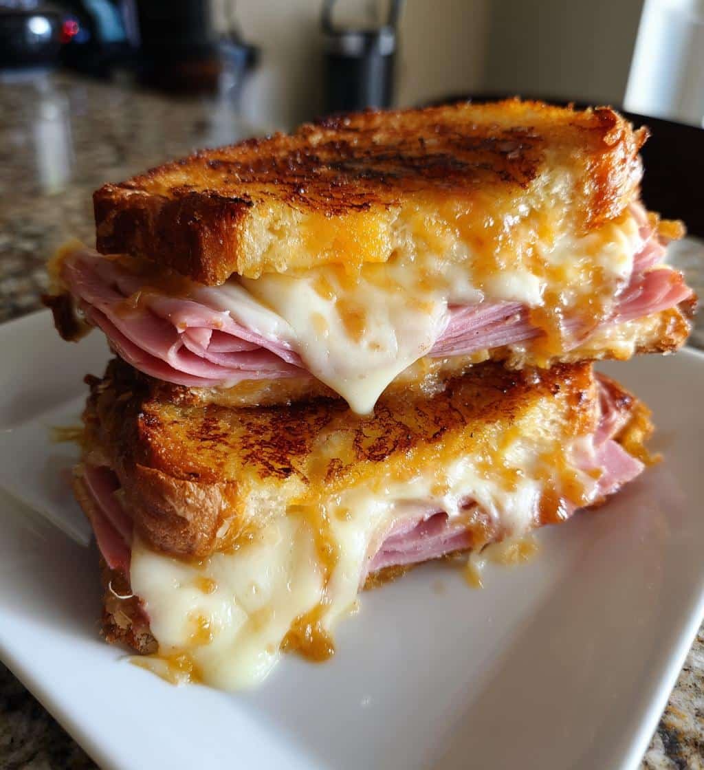 Air Fryer Honey Mustard Glaze Sandwich