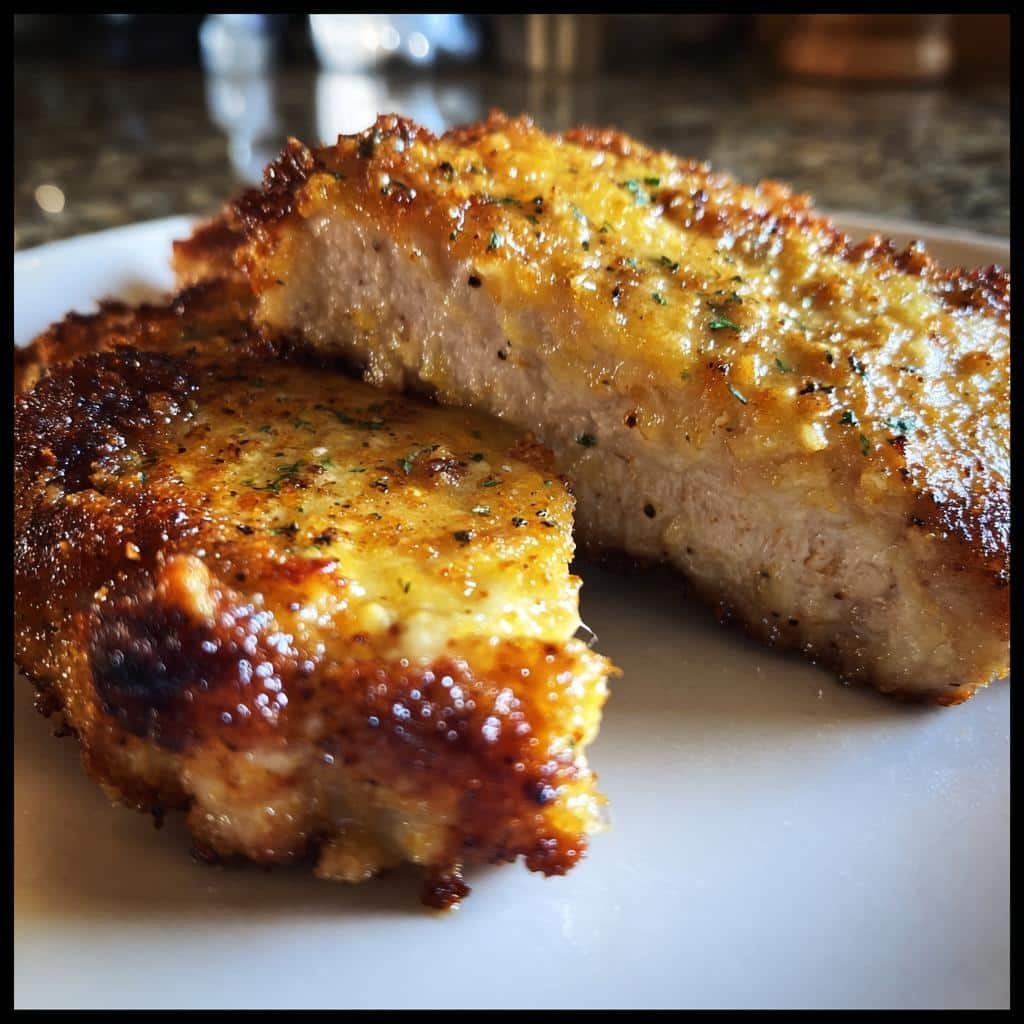 Air Fryer Keto Cream Cheese Pork Chops